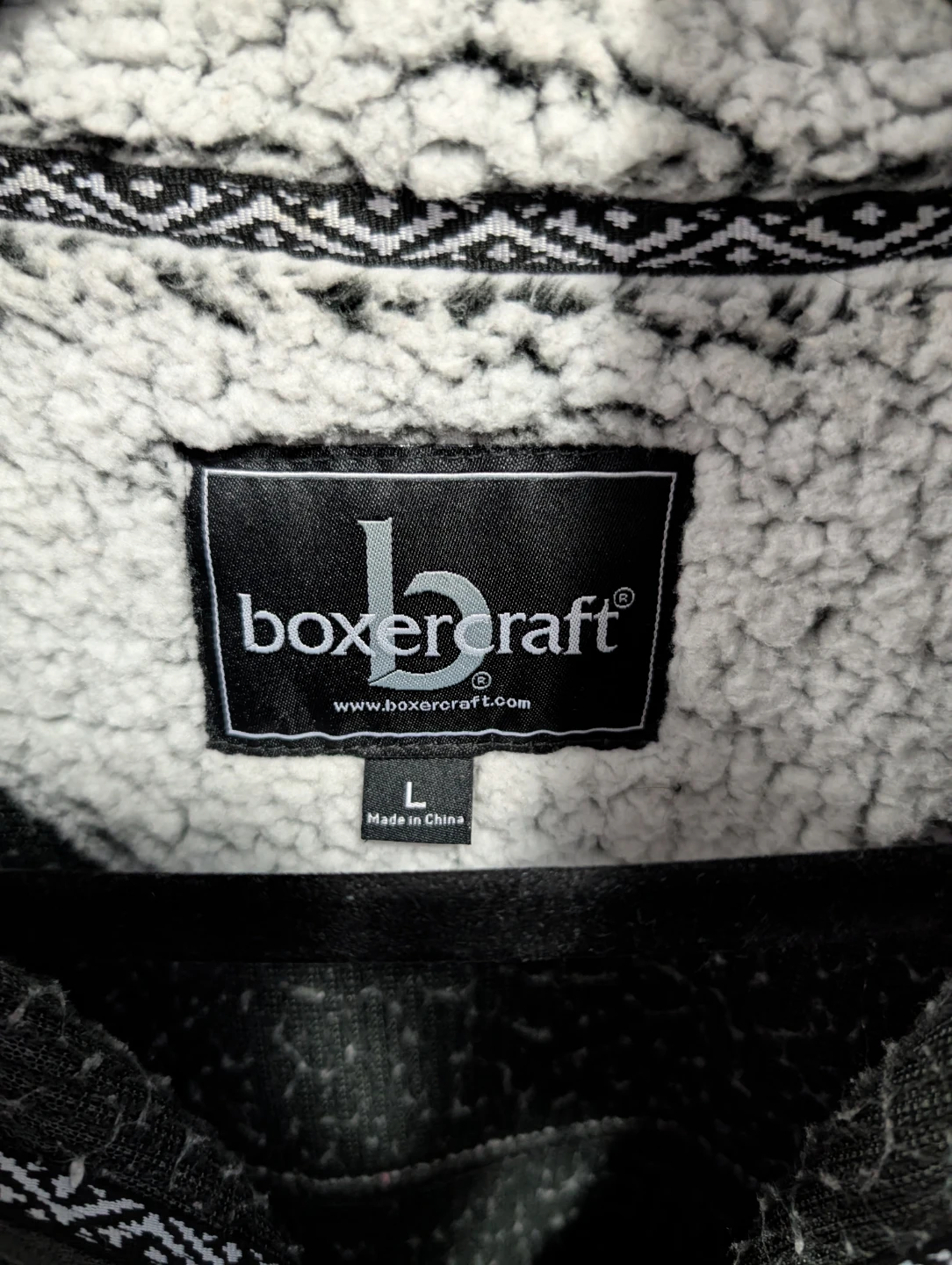 BoxerCraft Sherpa Fleece Pullover Sweater - Size L - photo 2