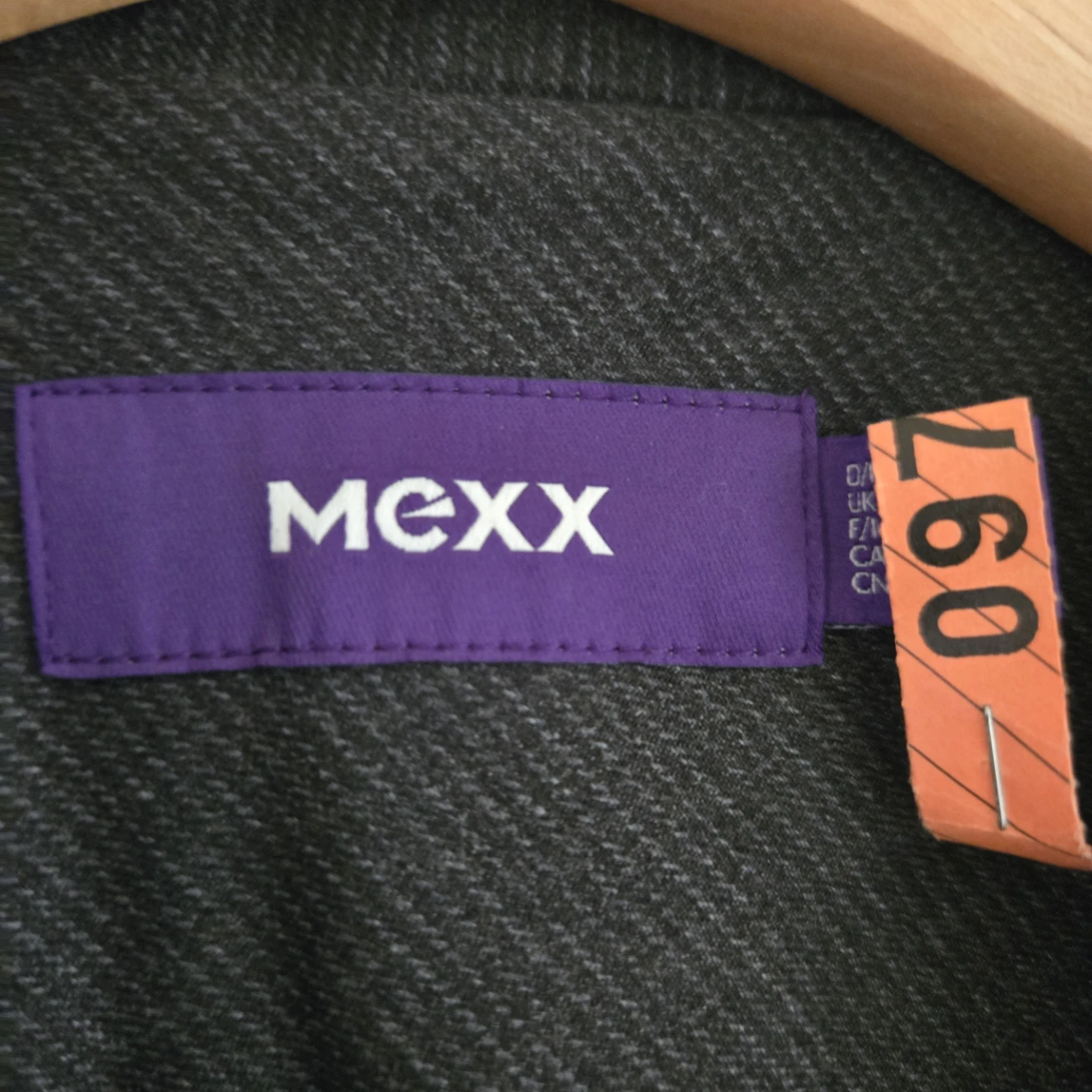 Mexx Women's Dark Grey Pinstripe Blazer and Skirt Set - Size 36 - photo 4