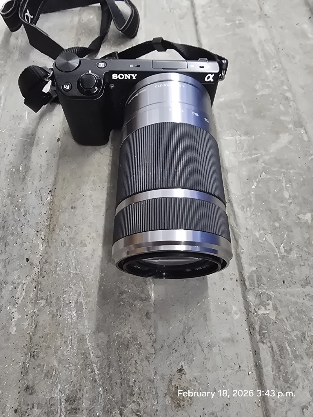 Sony Alpha Mirrorless Camera with 55-210mm Lens