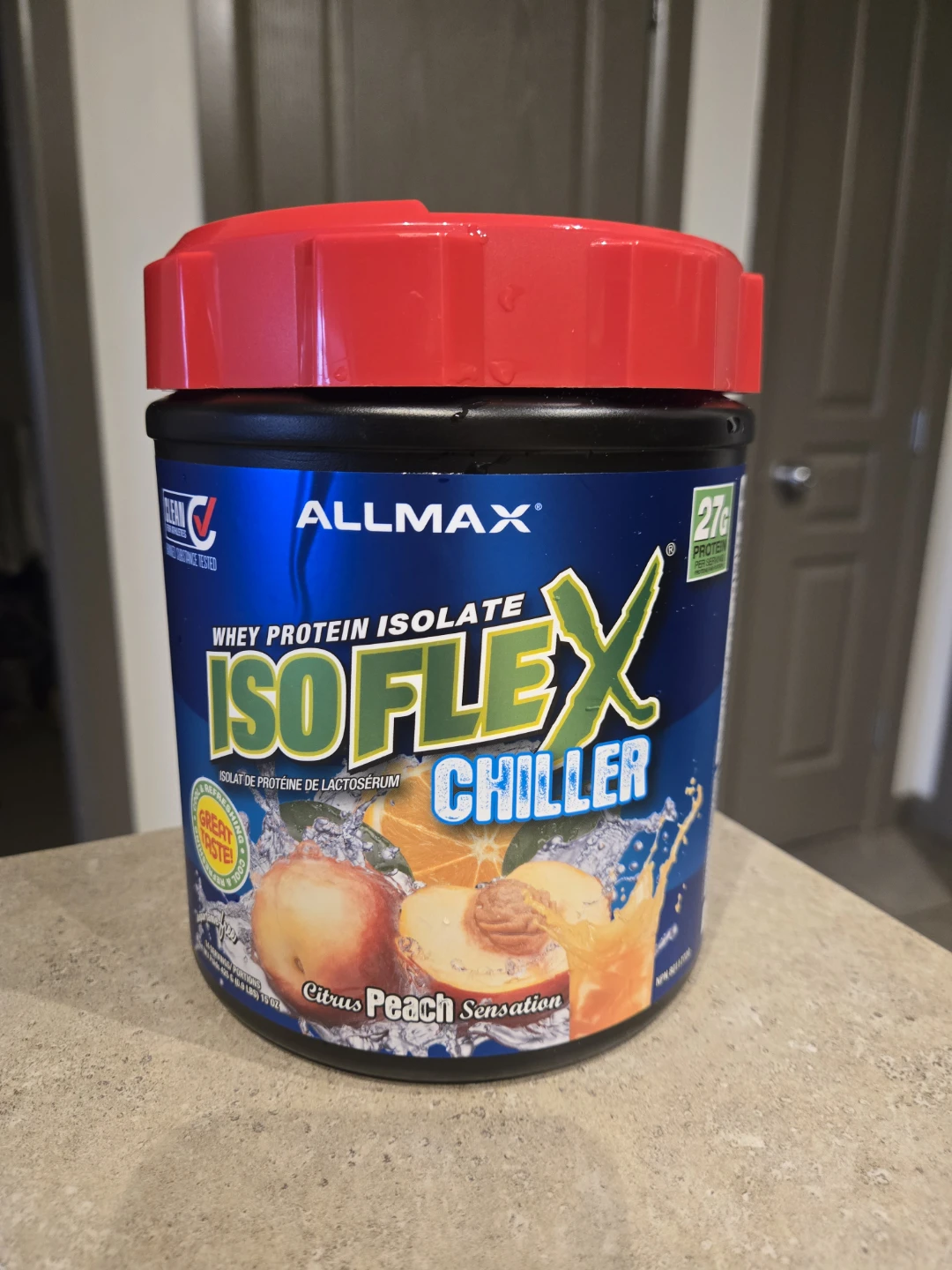 Allmax Isoflex Chiller Whey Protein Isolate Citrus Peach