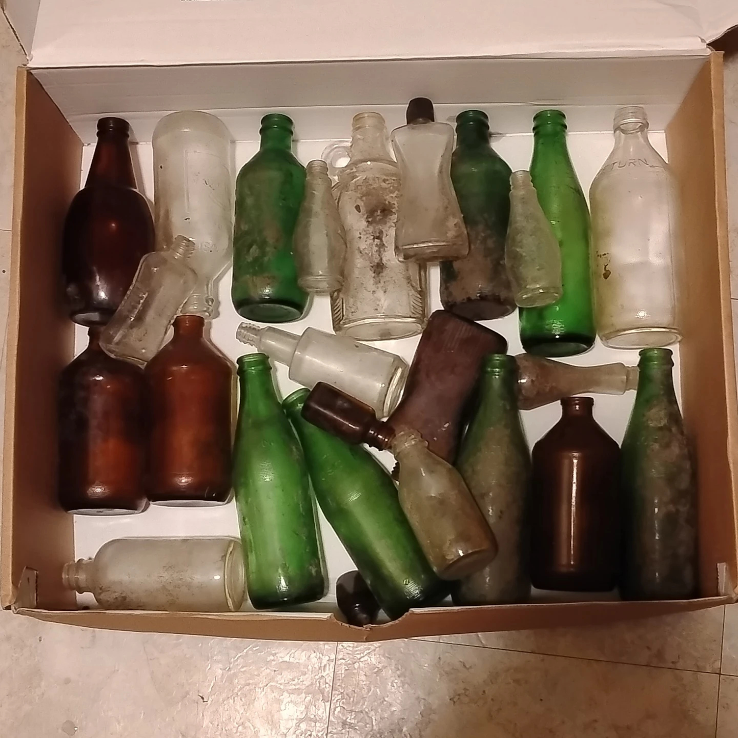 Vintage Soda Bottles: Mountain Dew, Pepsi-Cola, and others
