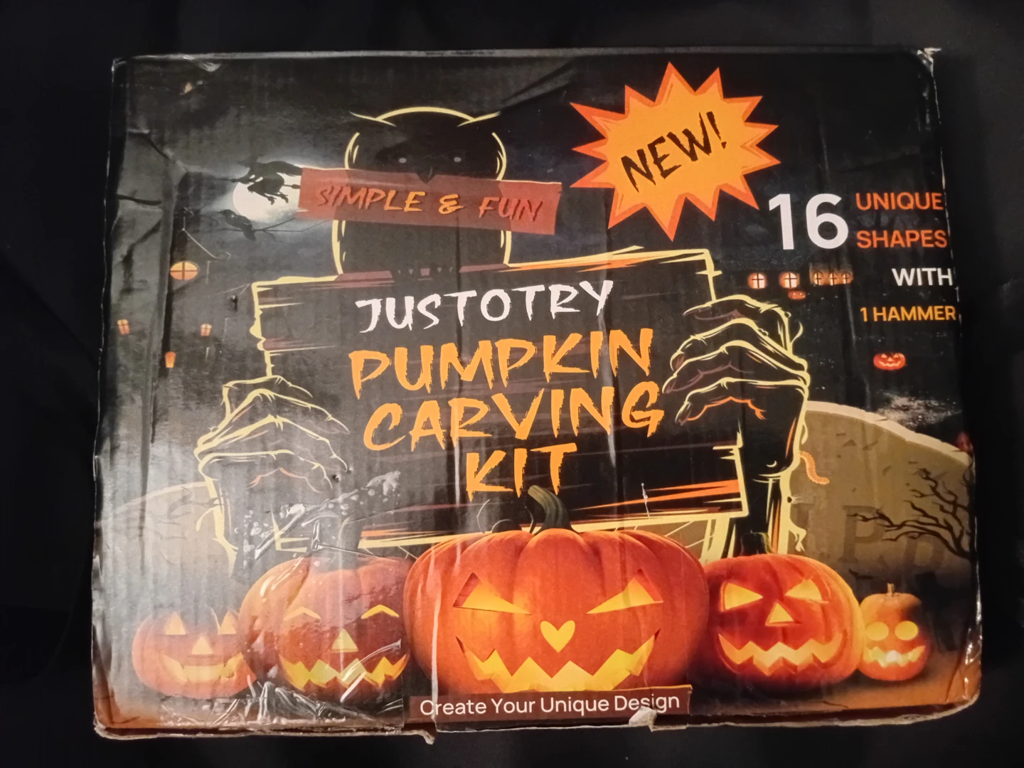 NEW!   JUSTOTRY Pumpkin Carving Kit