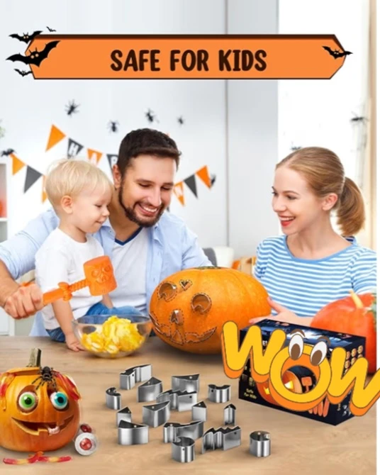 NEW!   JUSTOTRY Pumpkin Carving Kit - photo 2