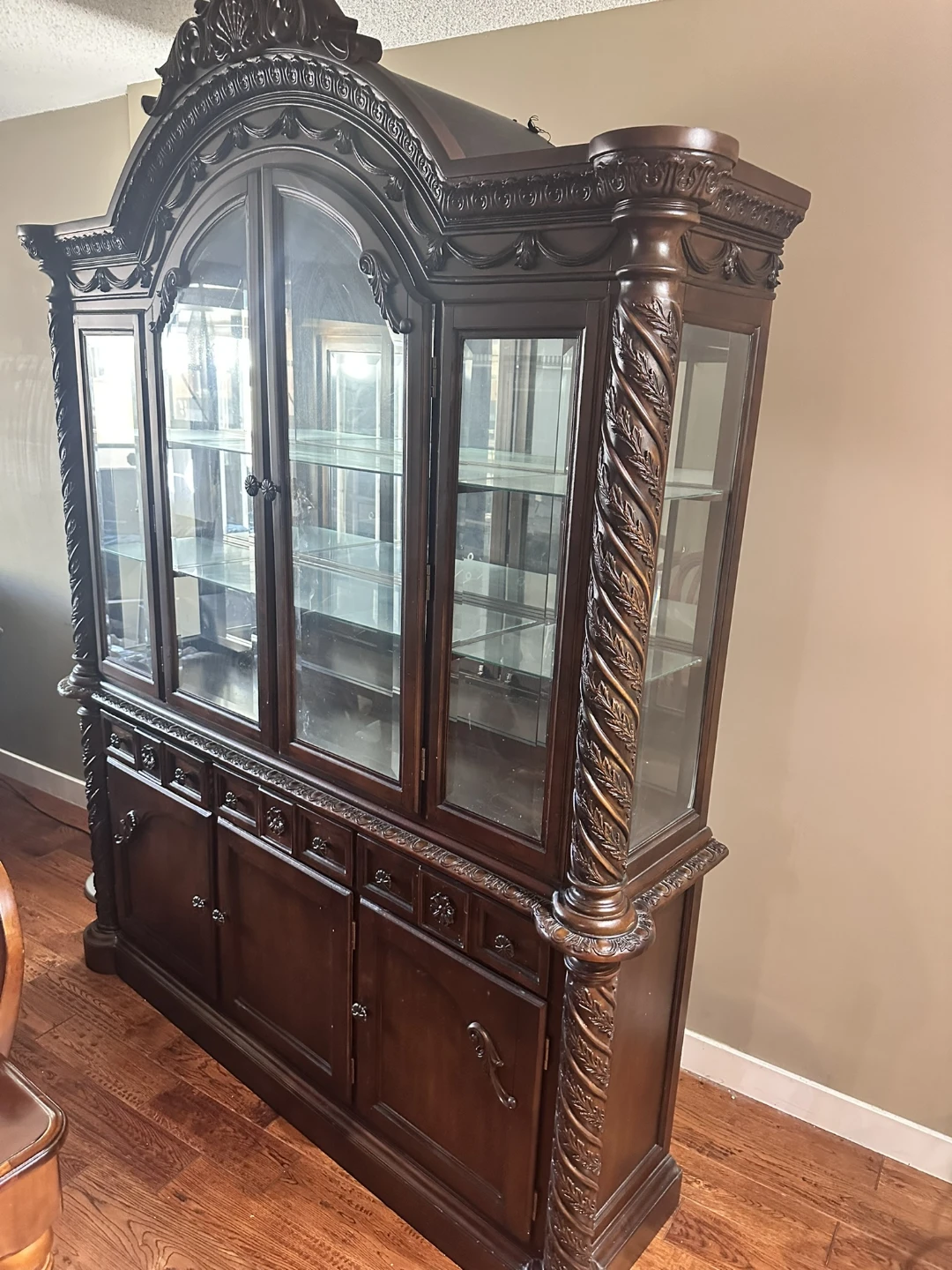 Real Wood China Cabinet