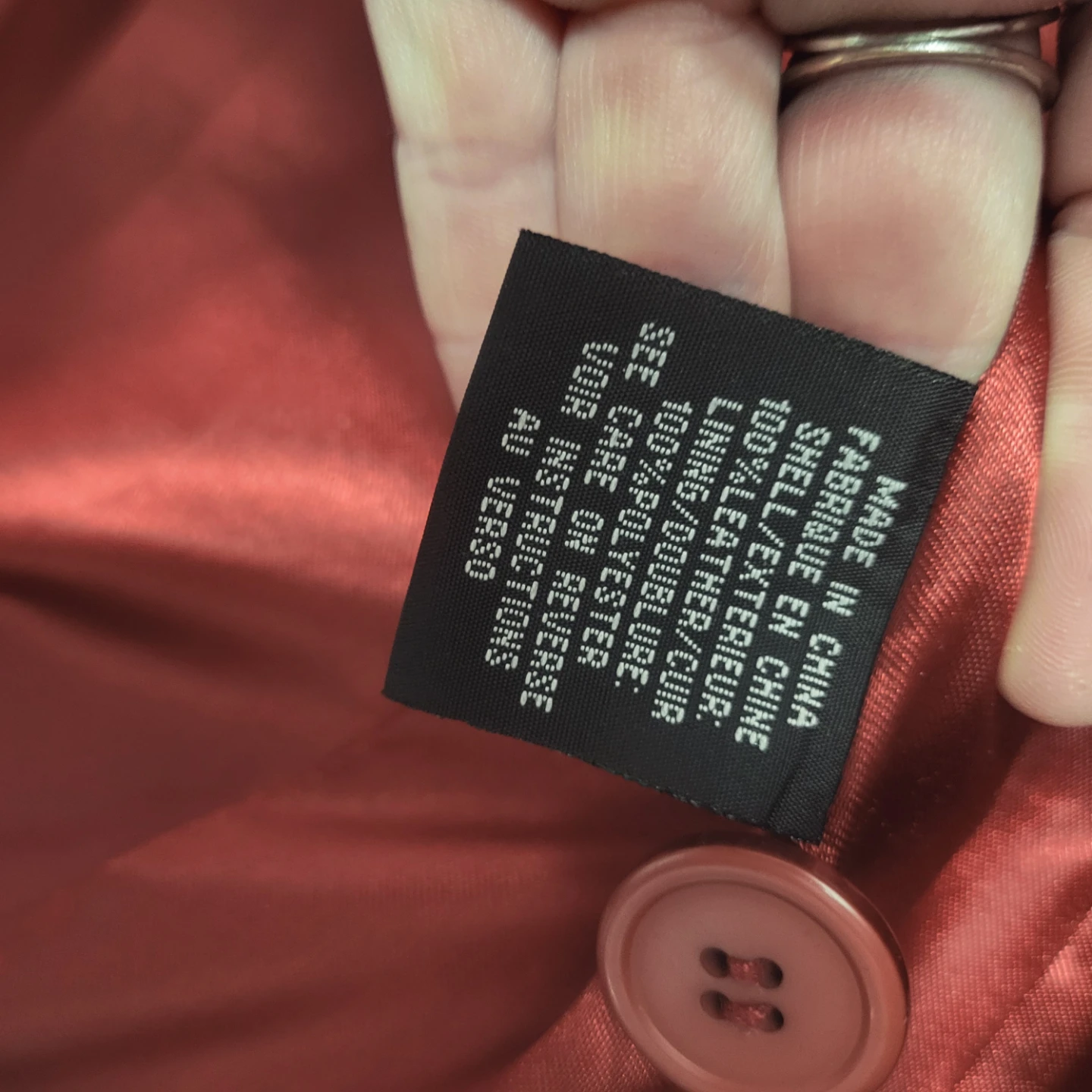 Oxy'Ho Red Leather Blazer Jacket - photo 5