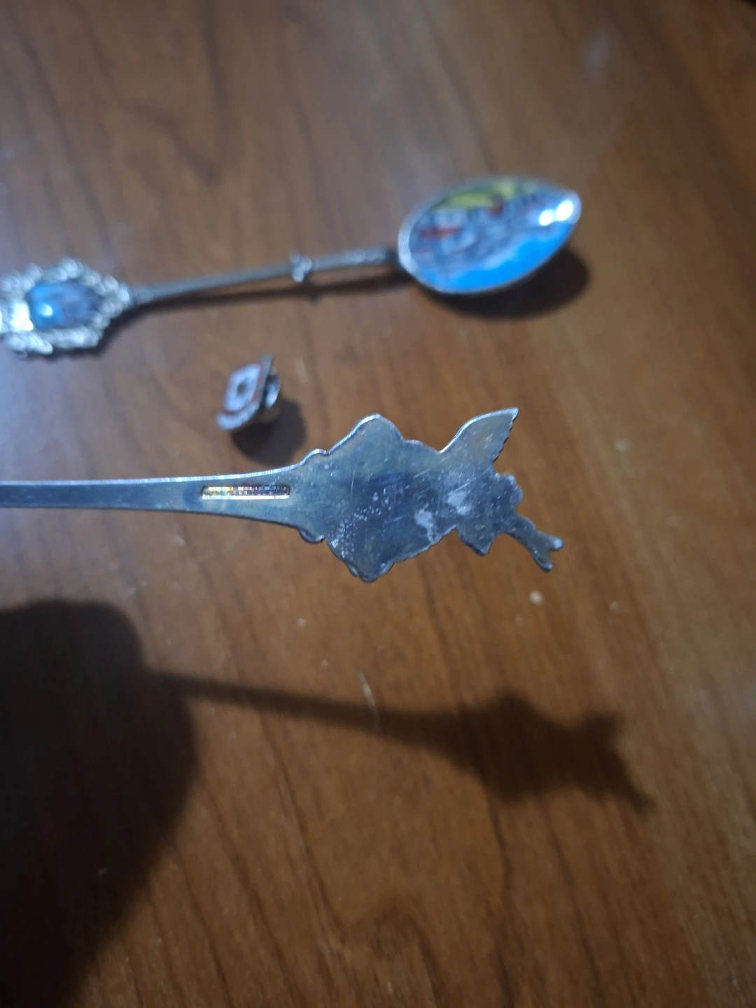 Collectible Souvenir Spoons Set and Dover pin - photo 4