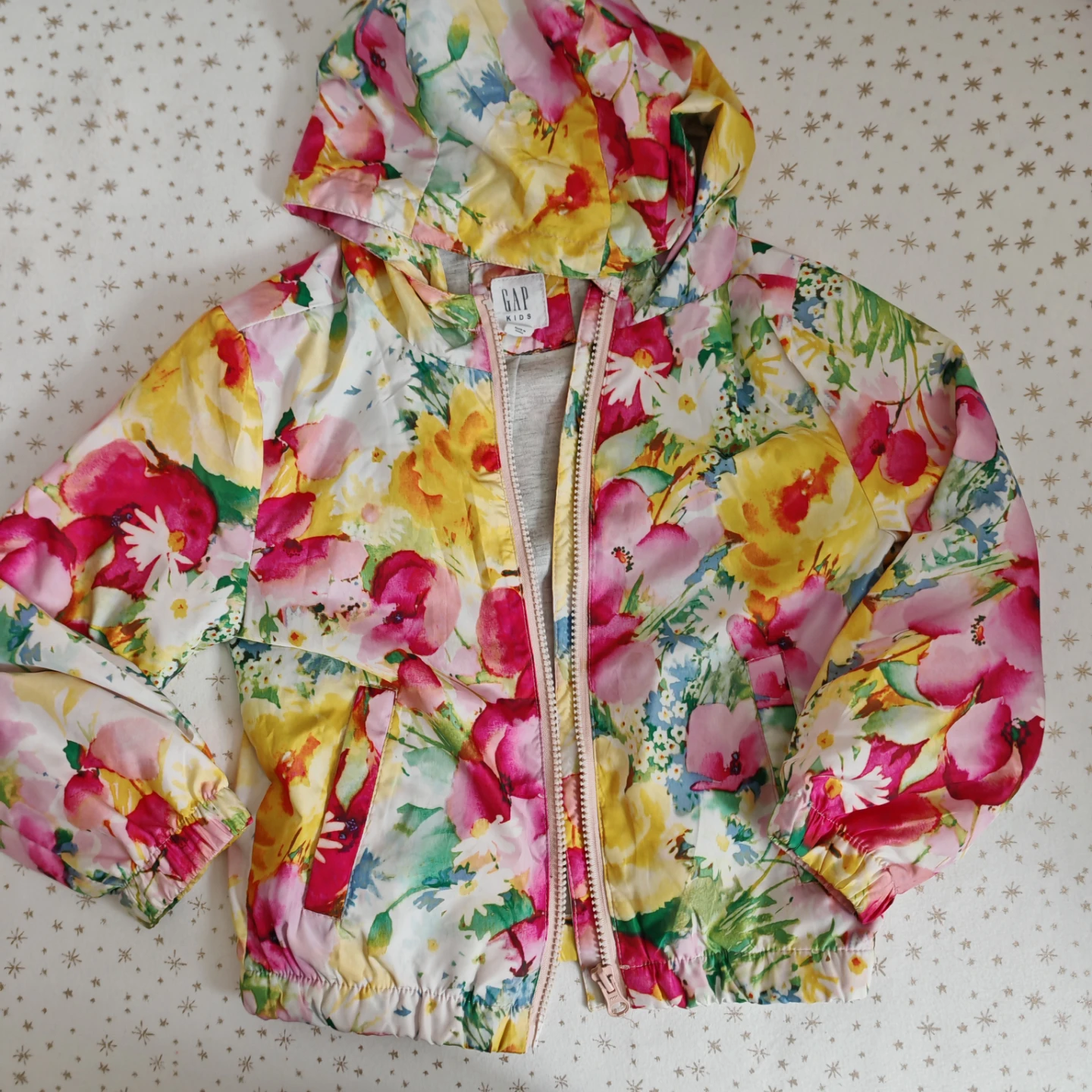 GAP Kids Floral Hooded Jacket - Size 110cm - photo 3