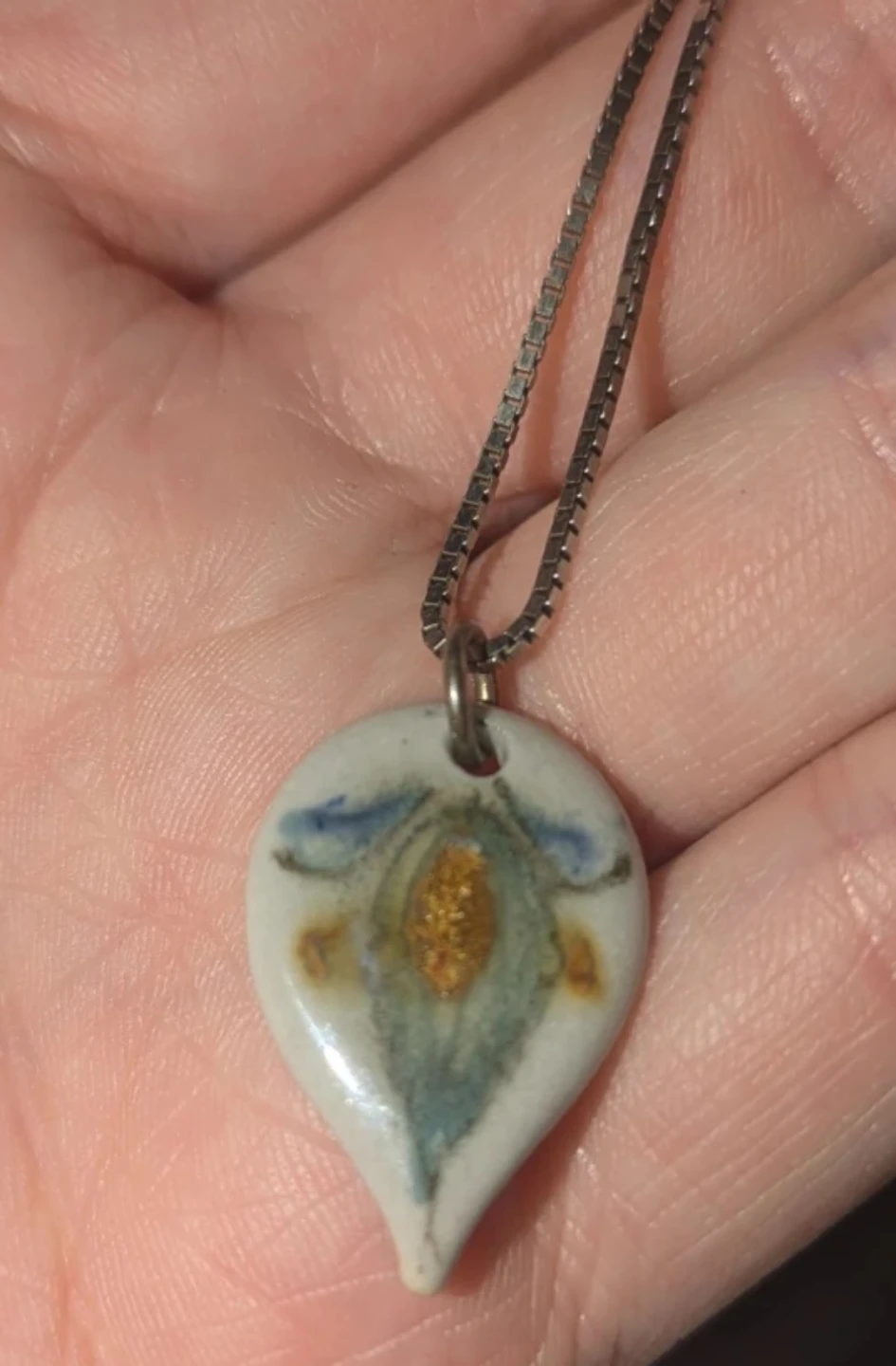Signed Handmade Ceramic Pendant
