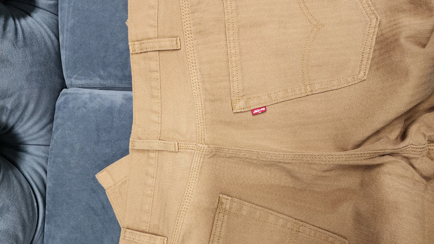 Levi's Brown Herringbone Work Pants W34 L34 - photo 3