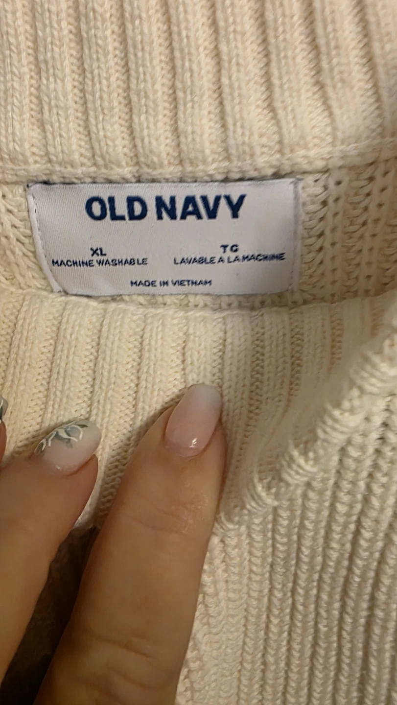 Old Navy Cream Knit Sweater - photo 2