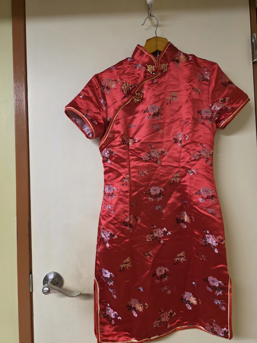 Red Floral Chinese Cheongsam Dress kids 12