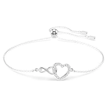 Silver Infinity Heart Bracelet