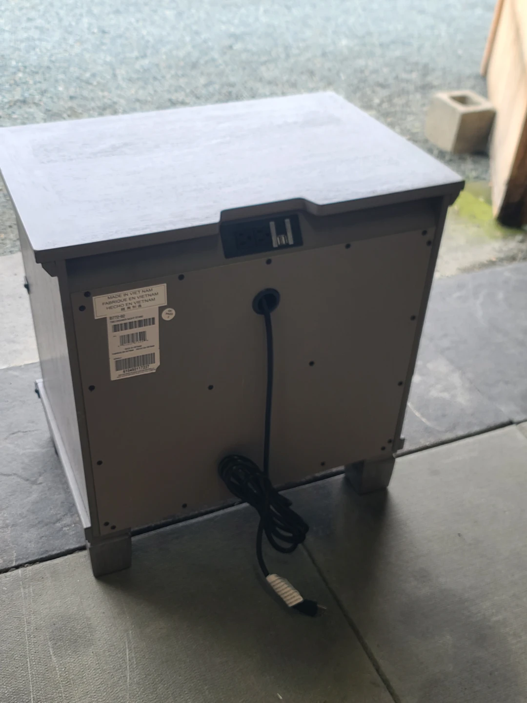 B772-92 Night Stand 2 Drawers w/ USB Charging - photo 3