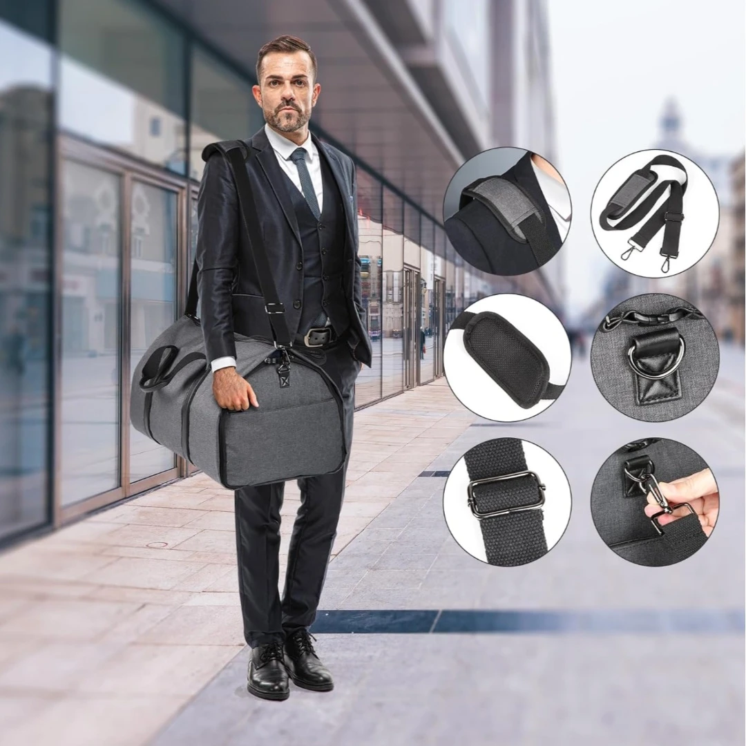 Convertible Garment Bag with Shoulder Strap Carry on Garment ... - photo 5