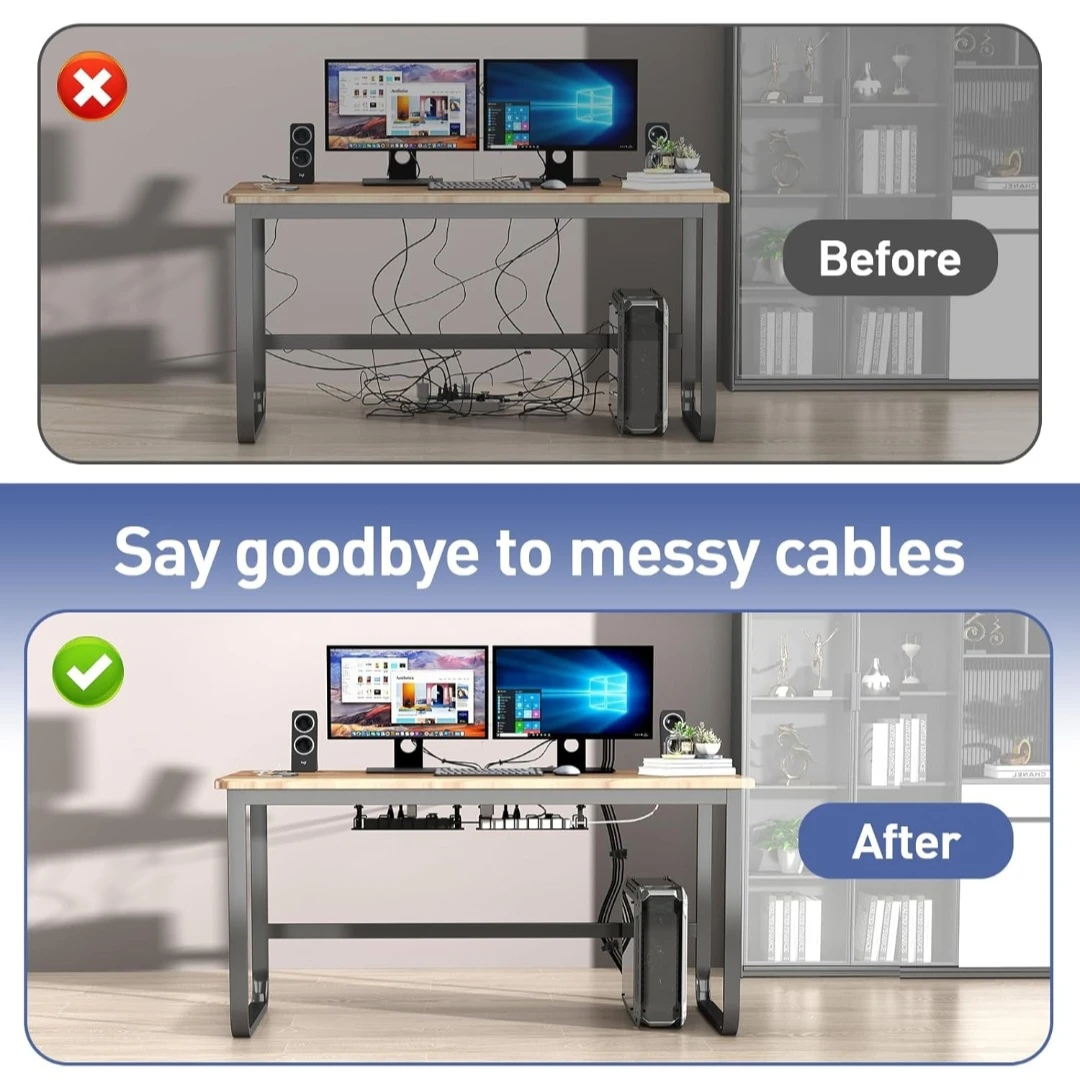 Spacecare Cable Management Under Desk No Dril, Cord Organizer - photo 3