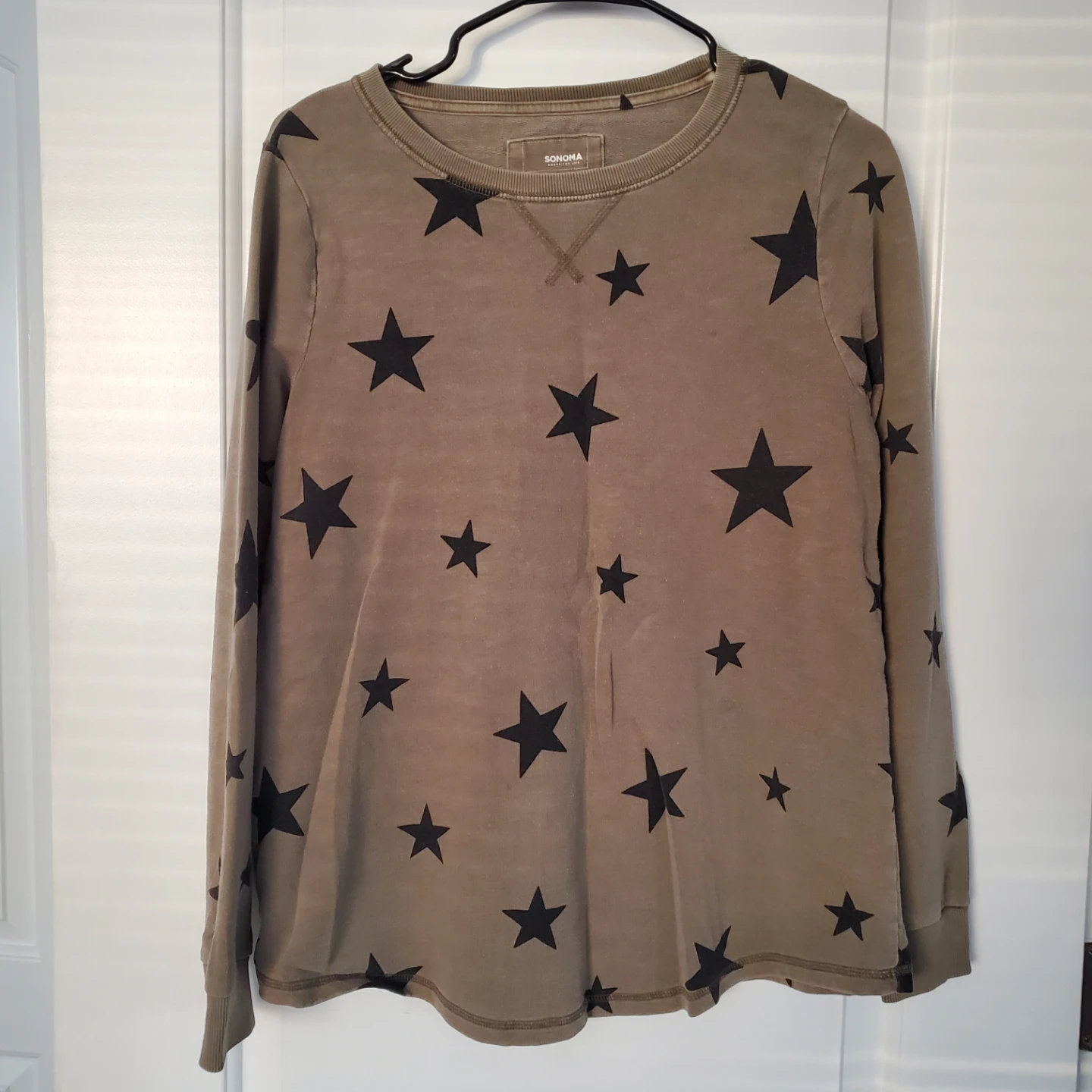Star Print Sweatshirt - Size S