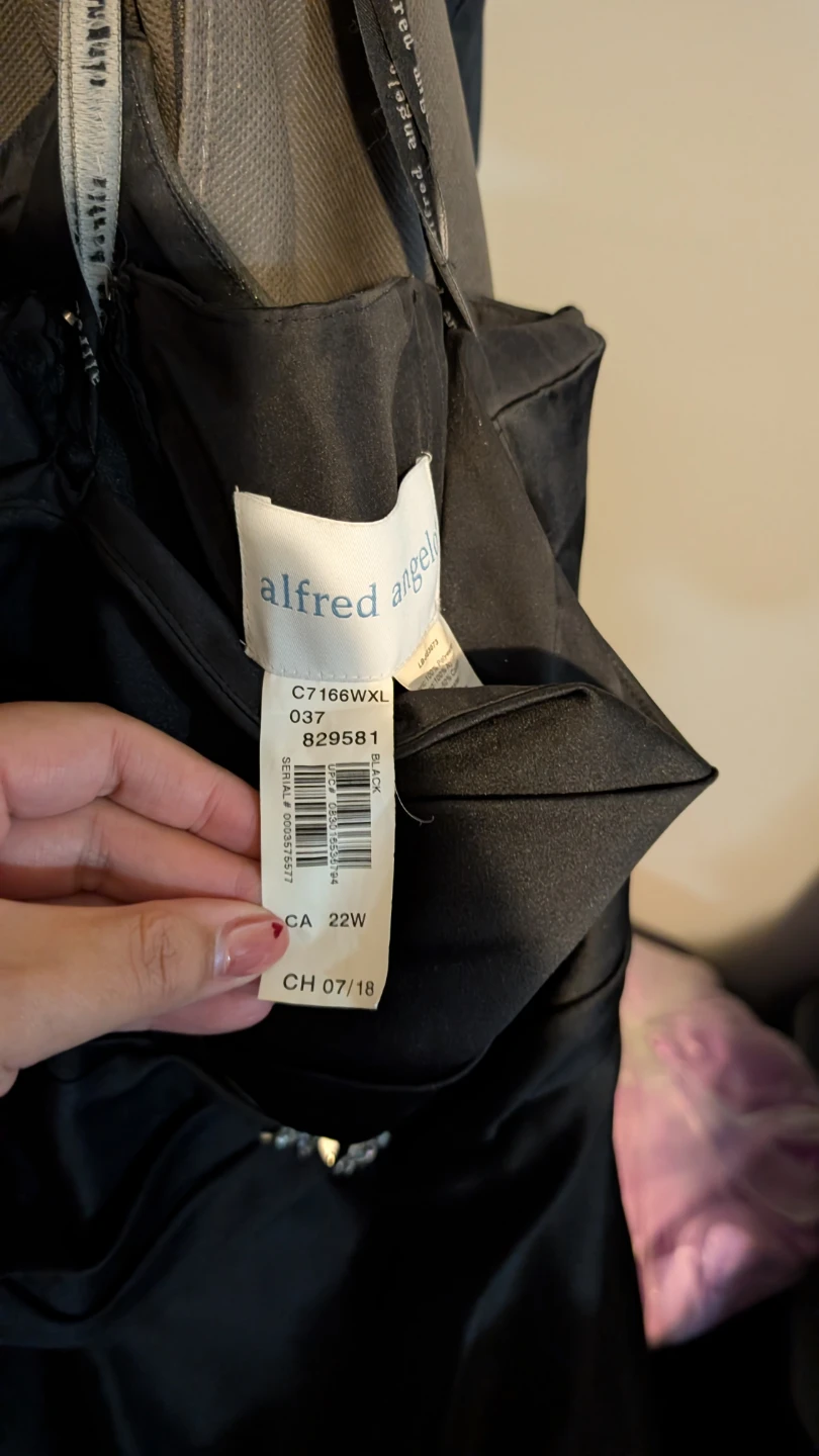 Alfred Angelo Black Strapless Formal Dress Size 22W - photo 3