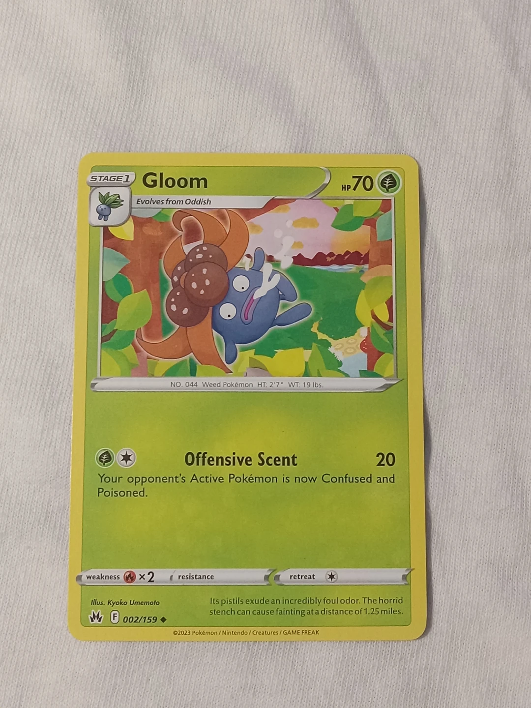 Crown Zenith Oddish Evolution Line Pokémon Cards Near Mint - photo 4