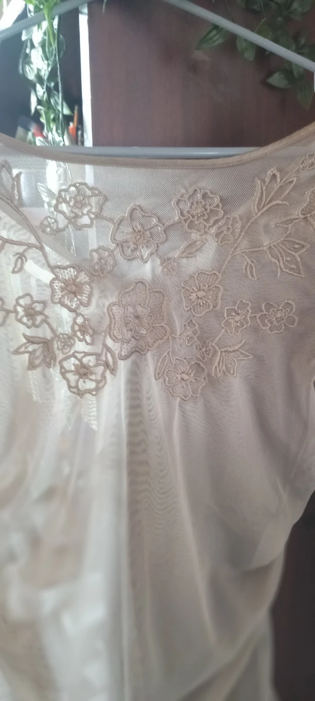 Sheer Embroidered Mesh Top -Size med - photo 3