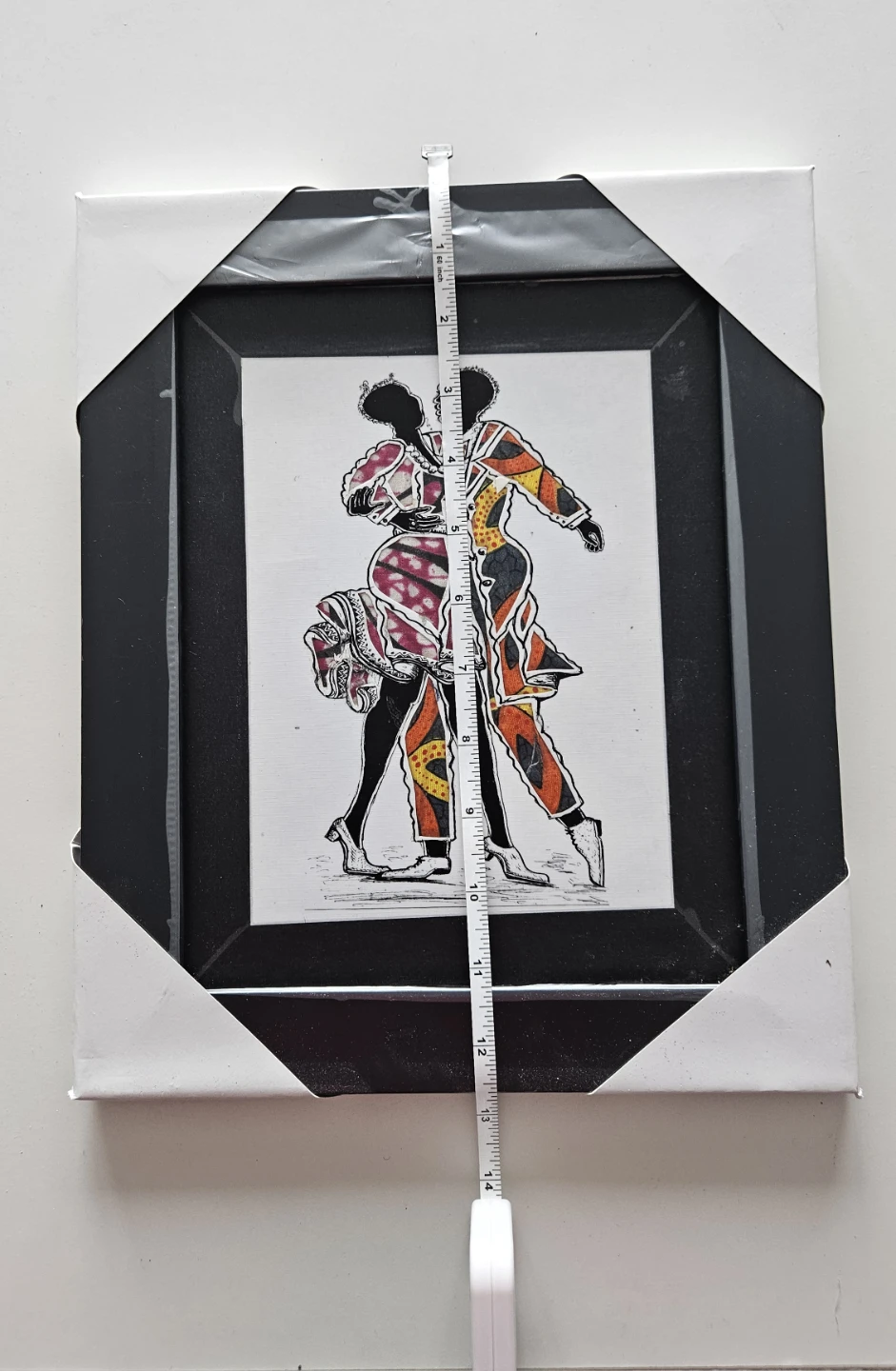 Brand new, 3 pcs Framed African Art Print - 8" x 10"