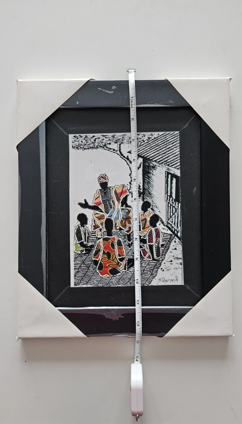 Brand new, 3 pcs Framed African Art Print - 8" x 10" - photo 4