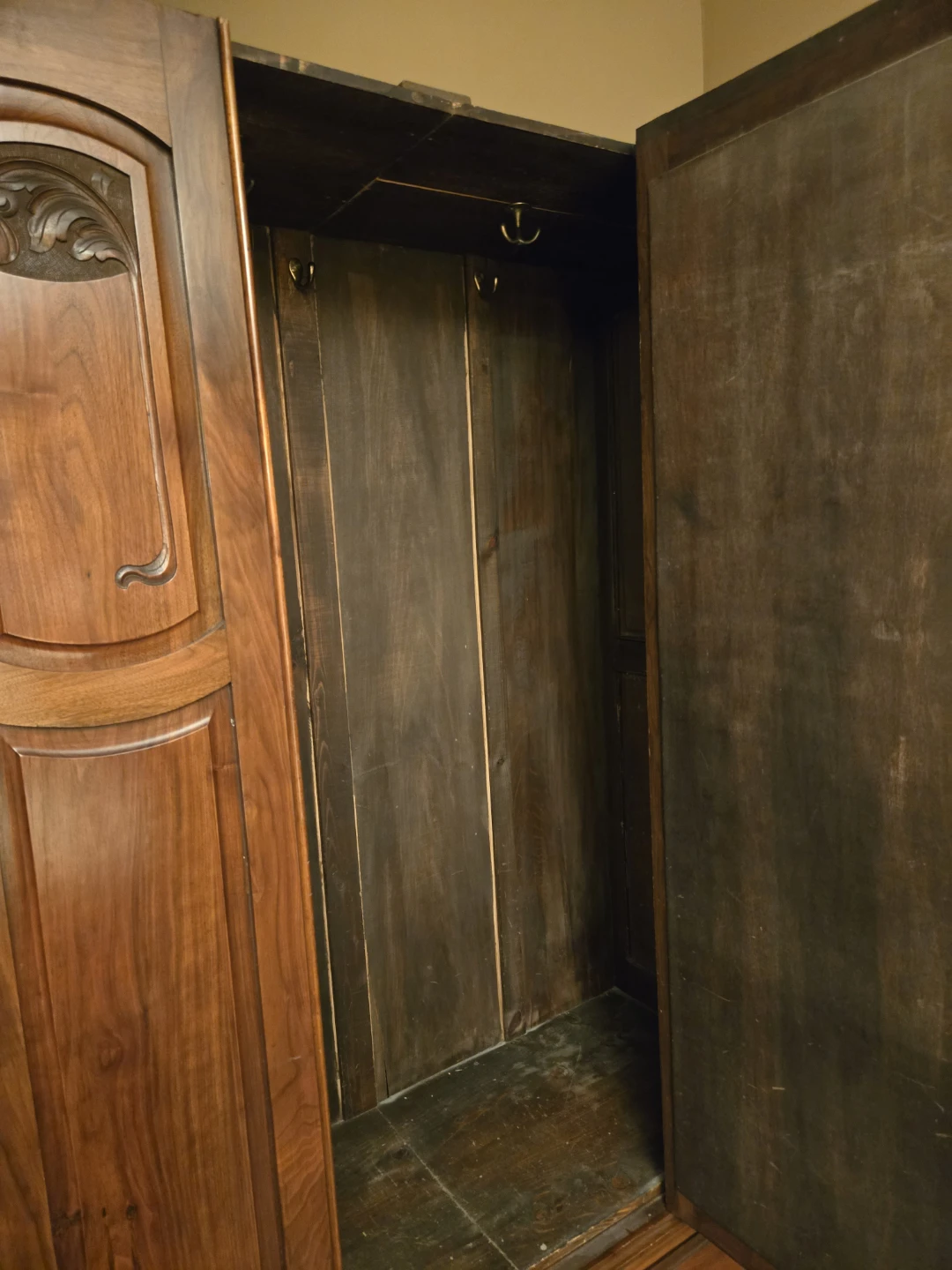 Antique Armoire Wardrobe with Mirror - photo 4