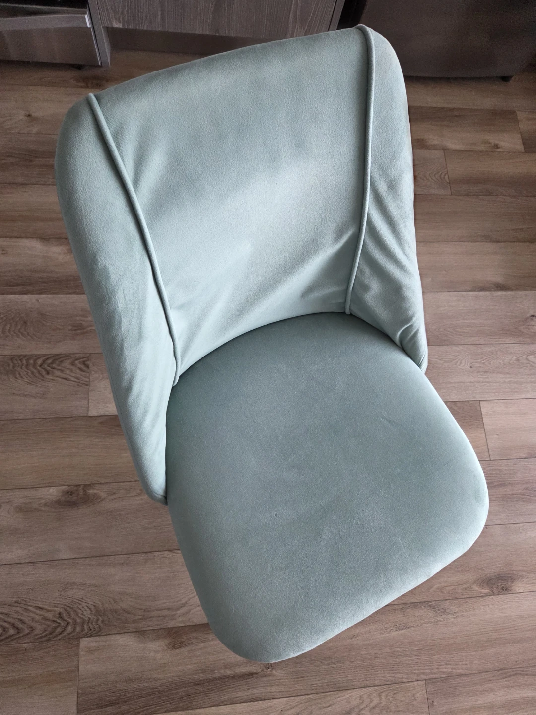 Velvet Chair in Mint Green