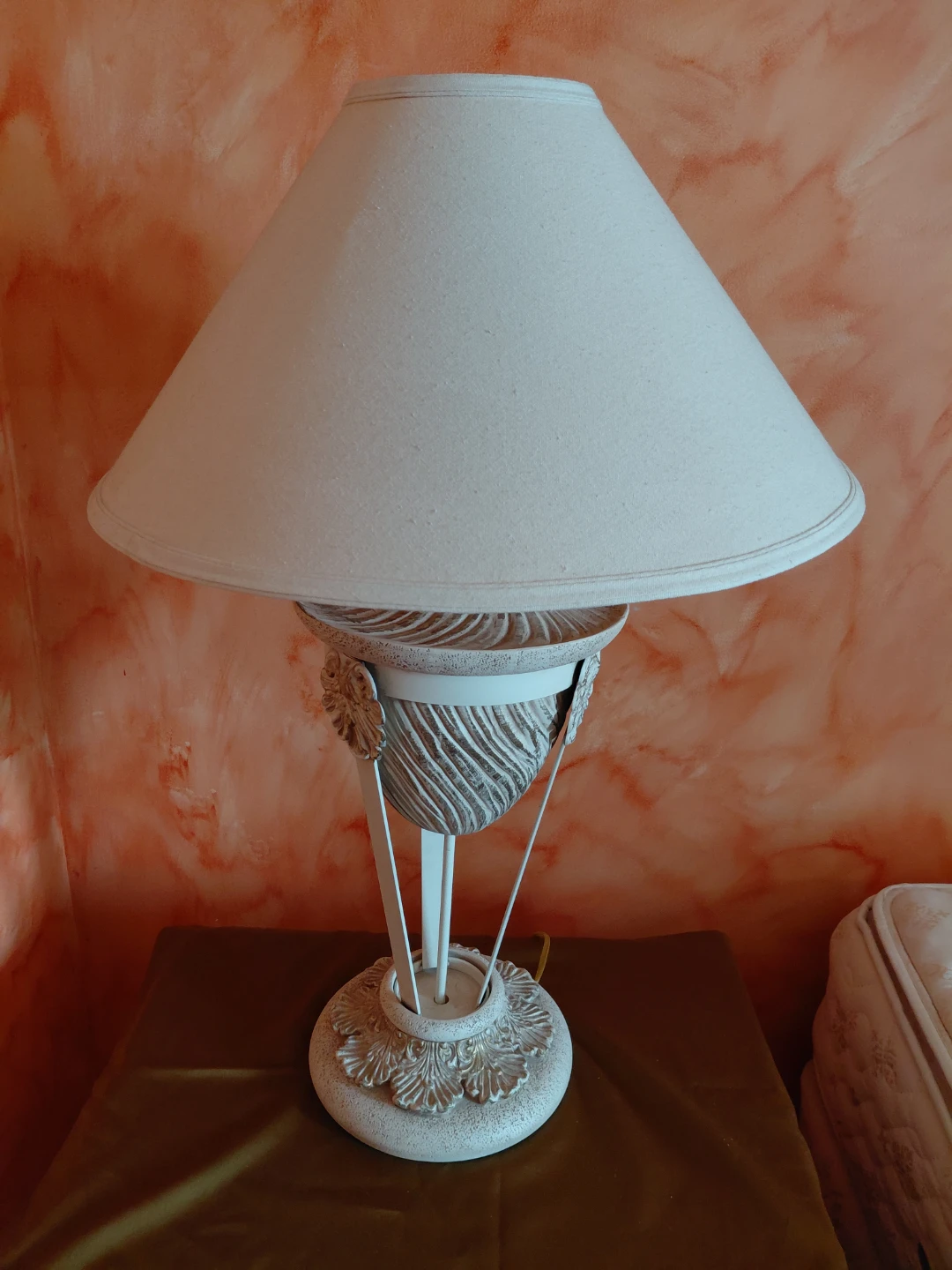 Decorative Table Lamp - White/Cream