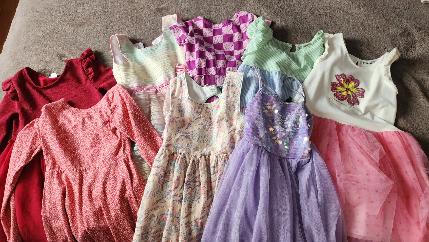 Bundle of 8 Girls' Dresses Size 5