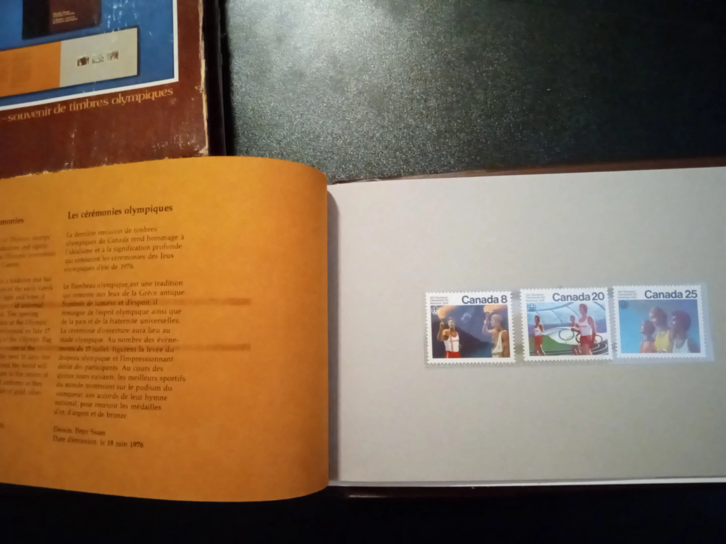 Canada Post 1976 Olympic Stamp Souvenir Collection - photo 5