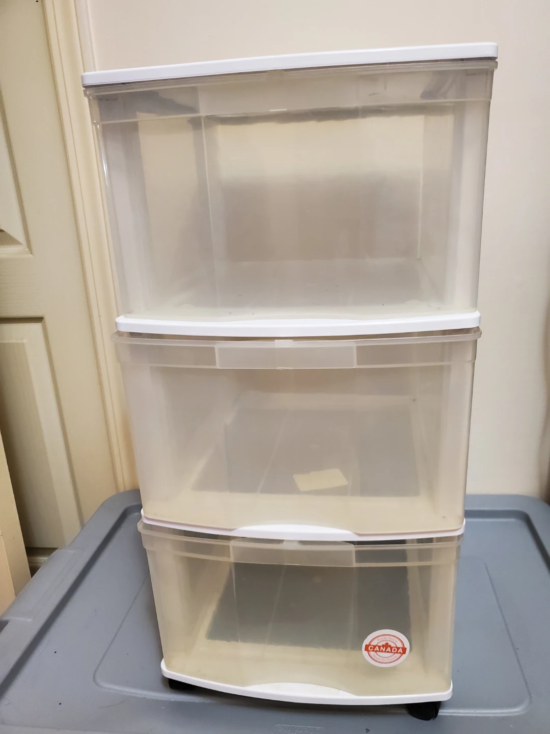 3-Drawer Plastic Storage Unit