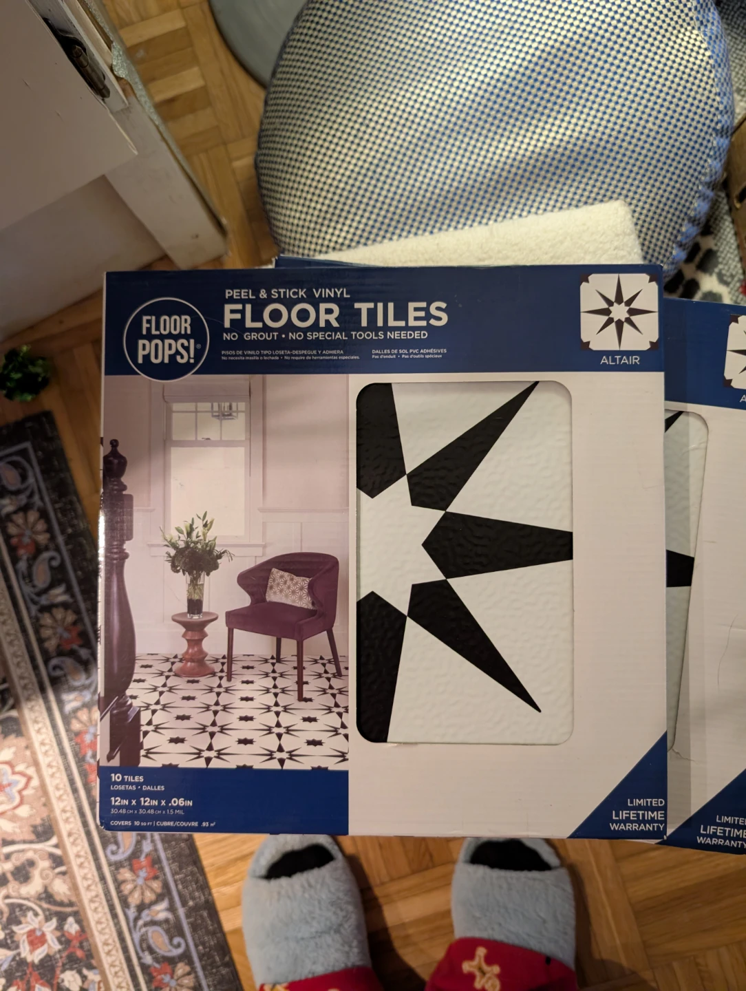 Floor Pops! Peel & Stick Vinyl Floor Tiles - Altair