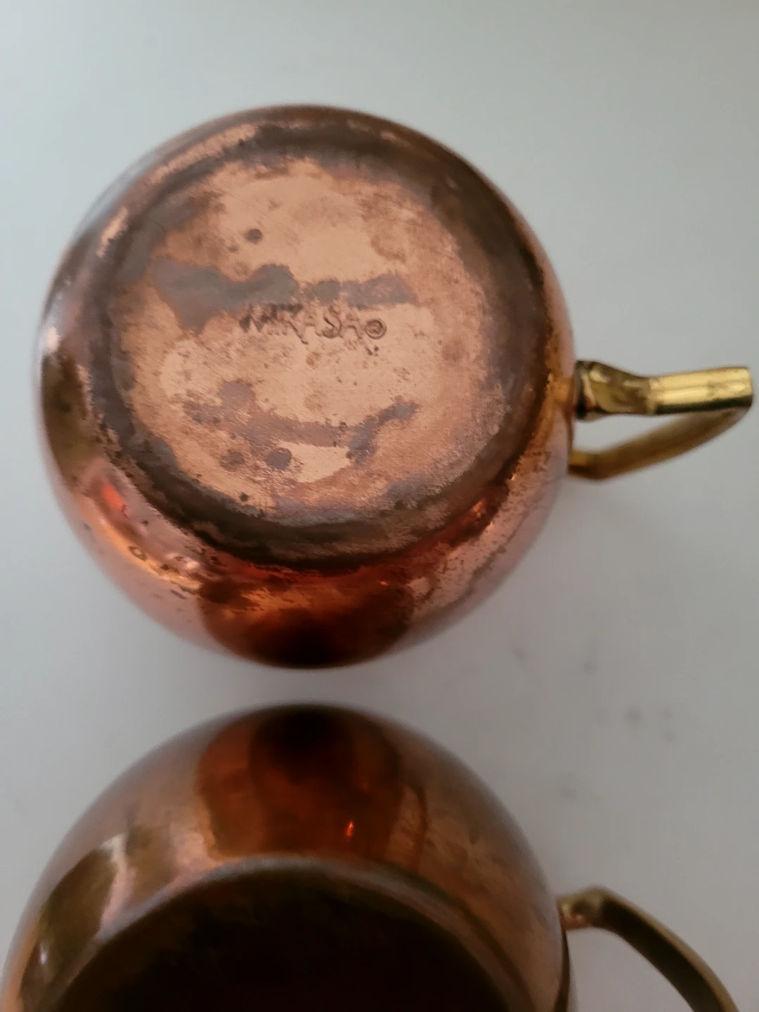 Set of 2 Vintage Copper Mugs🥕 - photo 3