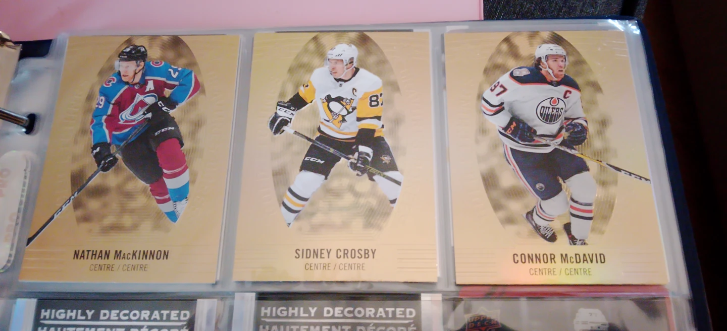 Hockey Cards: Nathan MacKinnon, Sidney Crosby, Connor McDavid
