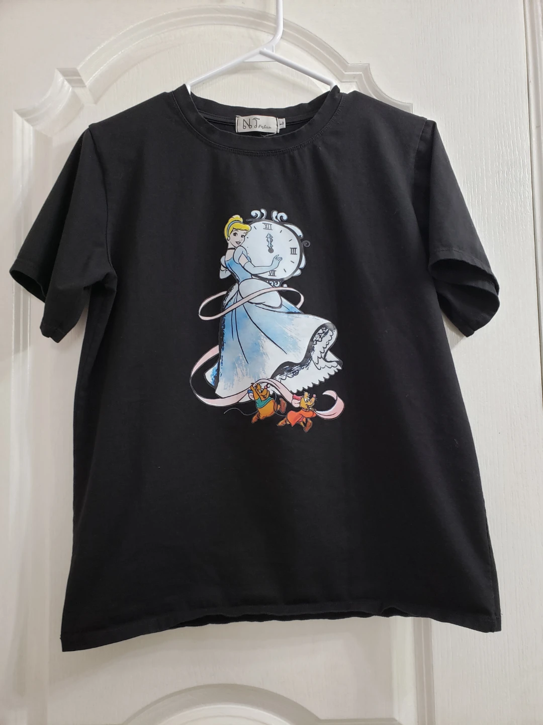 NJ Fashion Black Cinderella Graphic T-Shirt