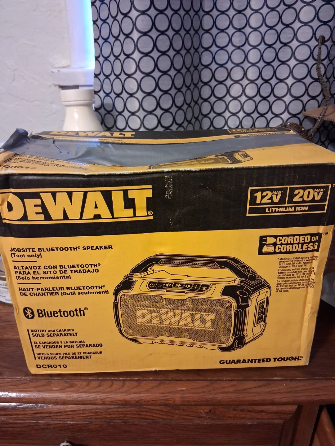 DEWALT DCR010 Jobsite Bluetooth Speaker (Tool Only)