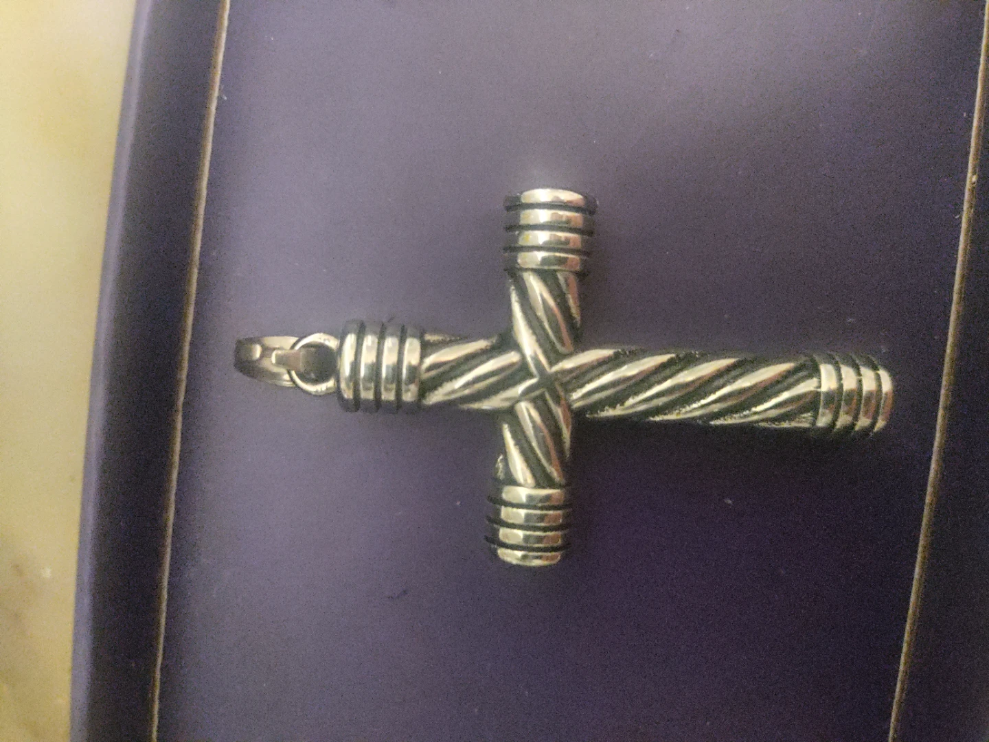 Silver-toned Cross Pendant - photo 2