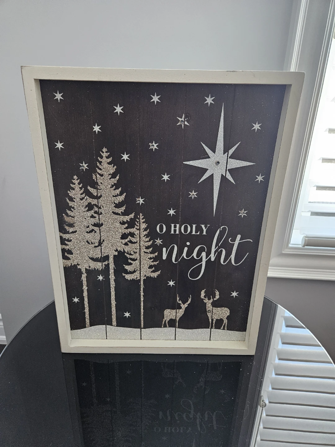 O Holy Night Light Up Wall Decor