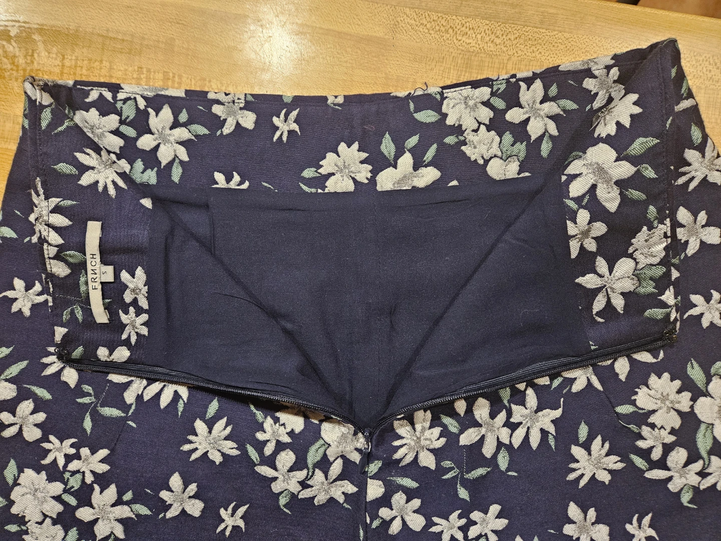 Navy Floral Shorts/ Skirt. - photo 4