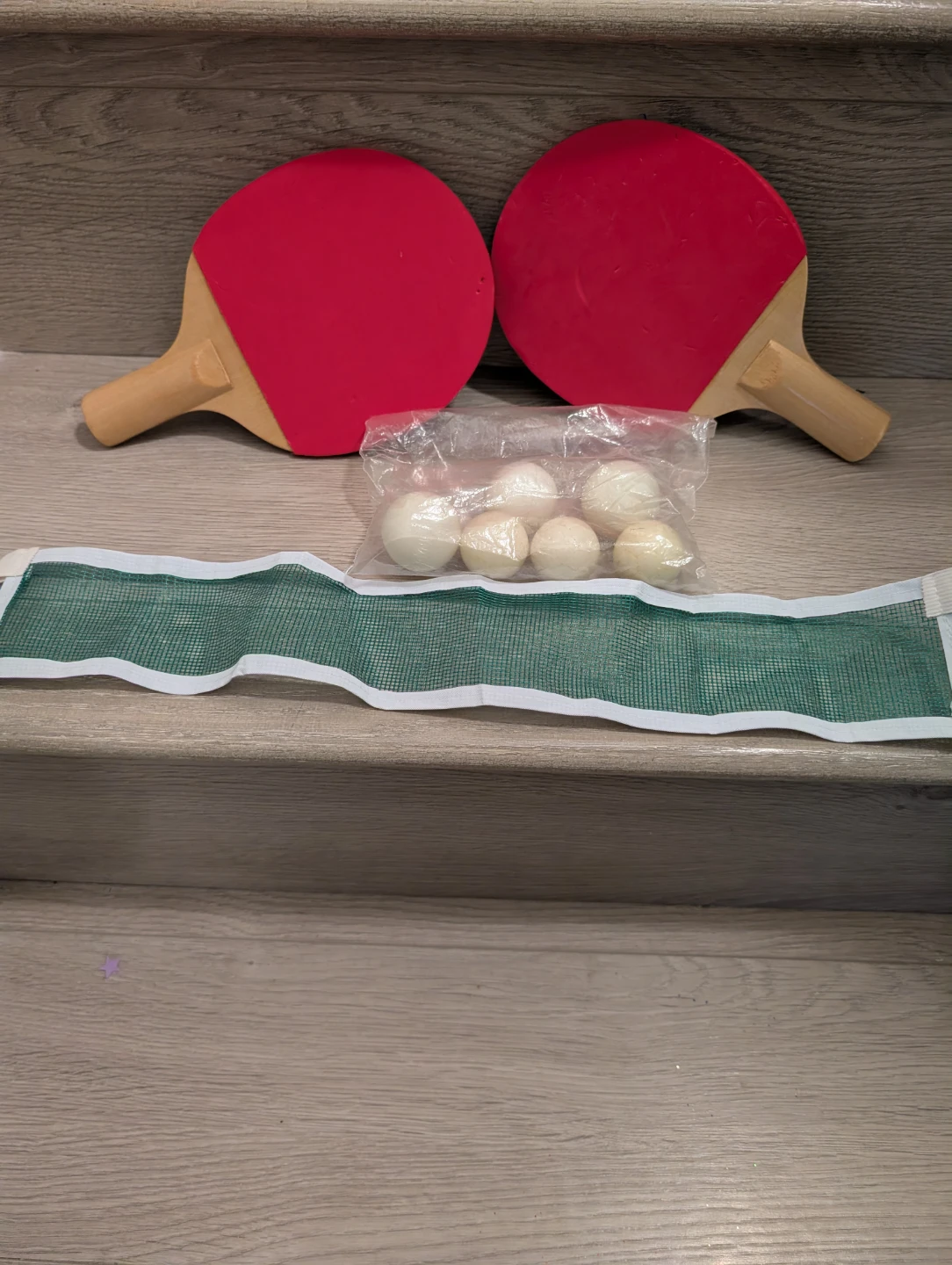 Table Tennis Set - 2 Paddles, 6 Balls, Net