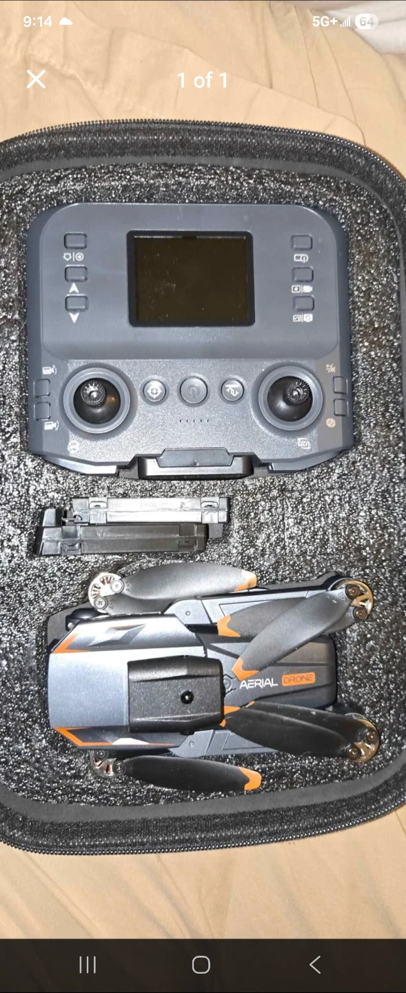 Aerial Drone with Remote Controller and Case