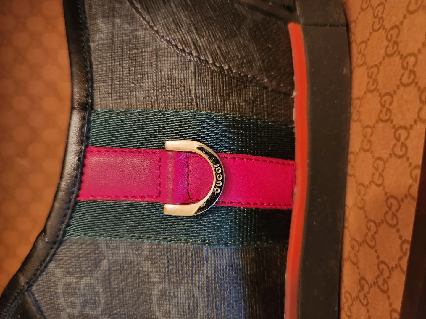 Gucci Men's Black GG Canvas Low Top Sneakers - photo 4