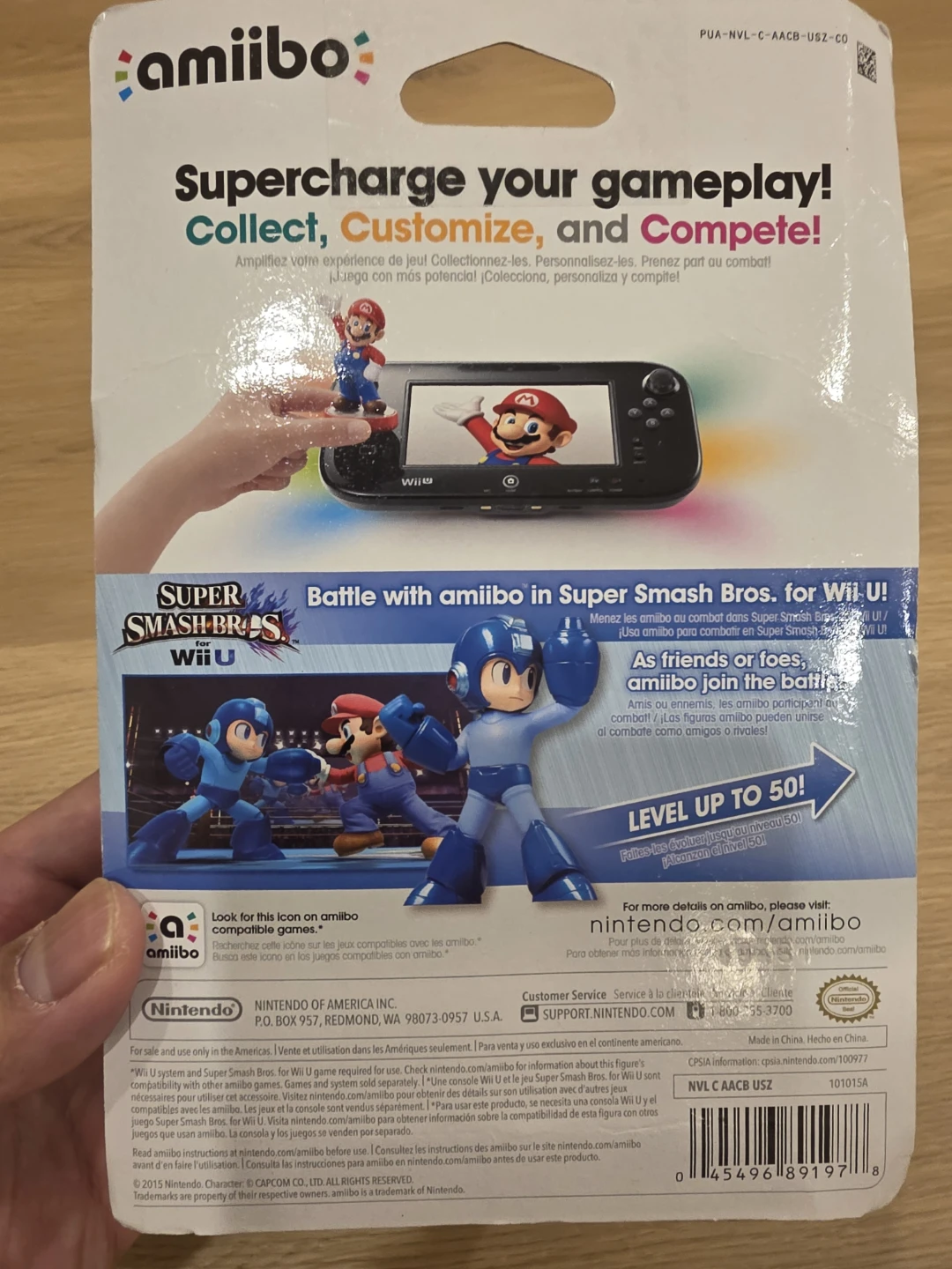Nintendo Amiibo Super Smash Bros Mega Man Figure - photo 2