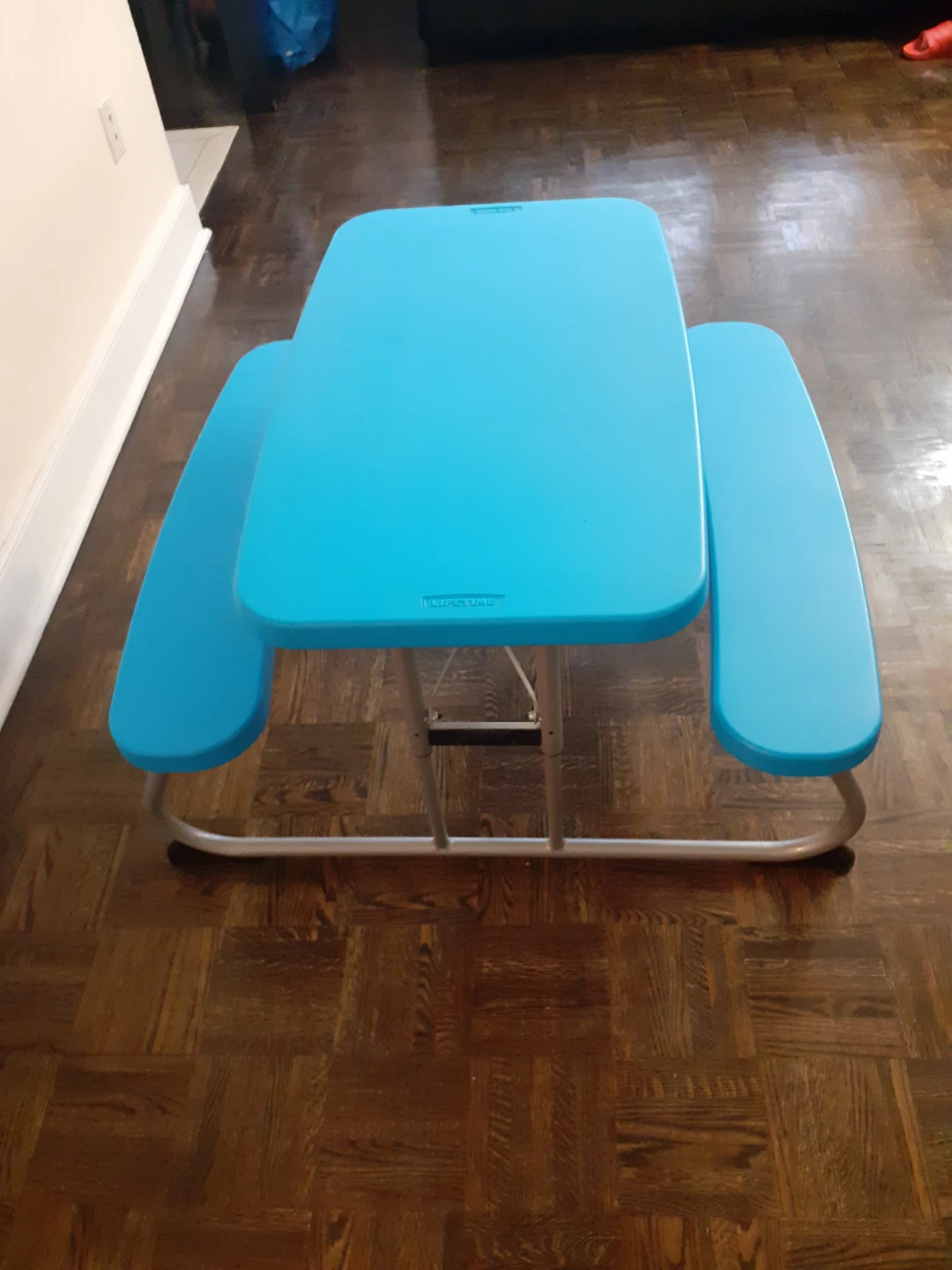 Kids Picnic Table Blue - photo 2