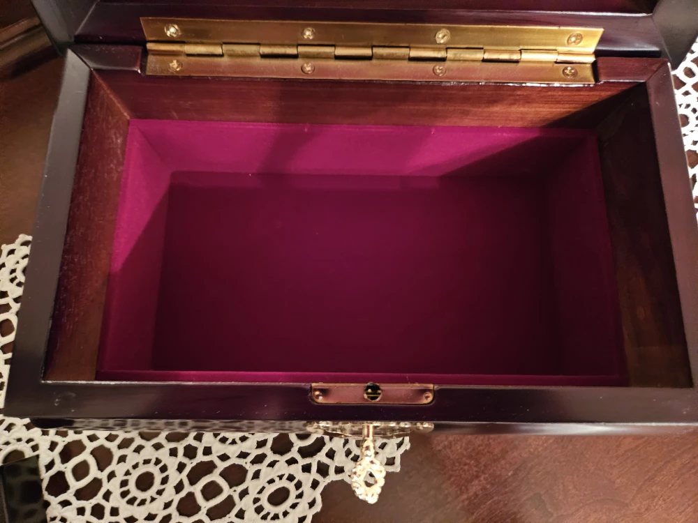 Wooden Jewelry Box with Velvet Lining - photo 4