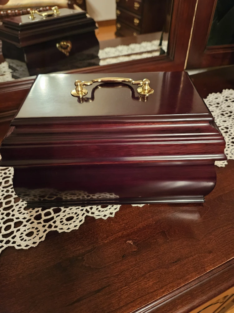 Wooden Jewelry Box with Velvet Lining - photo 5