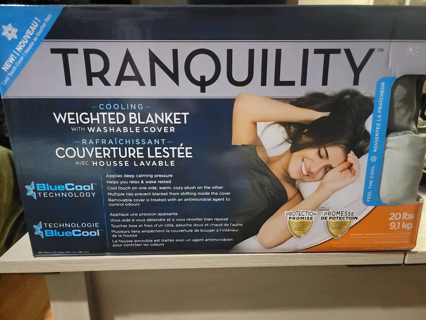 Tranquility Cooling Weighted Blanket with Washable Cover