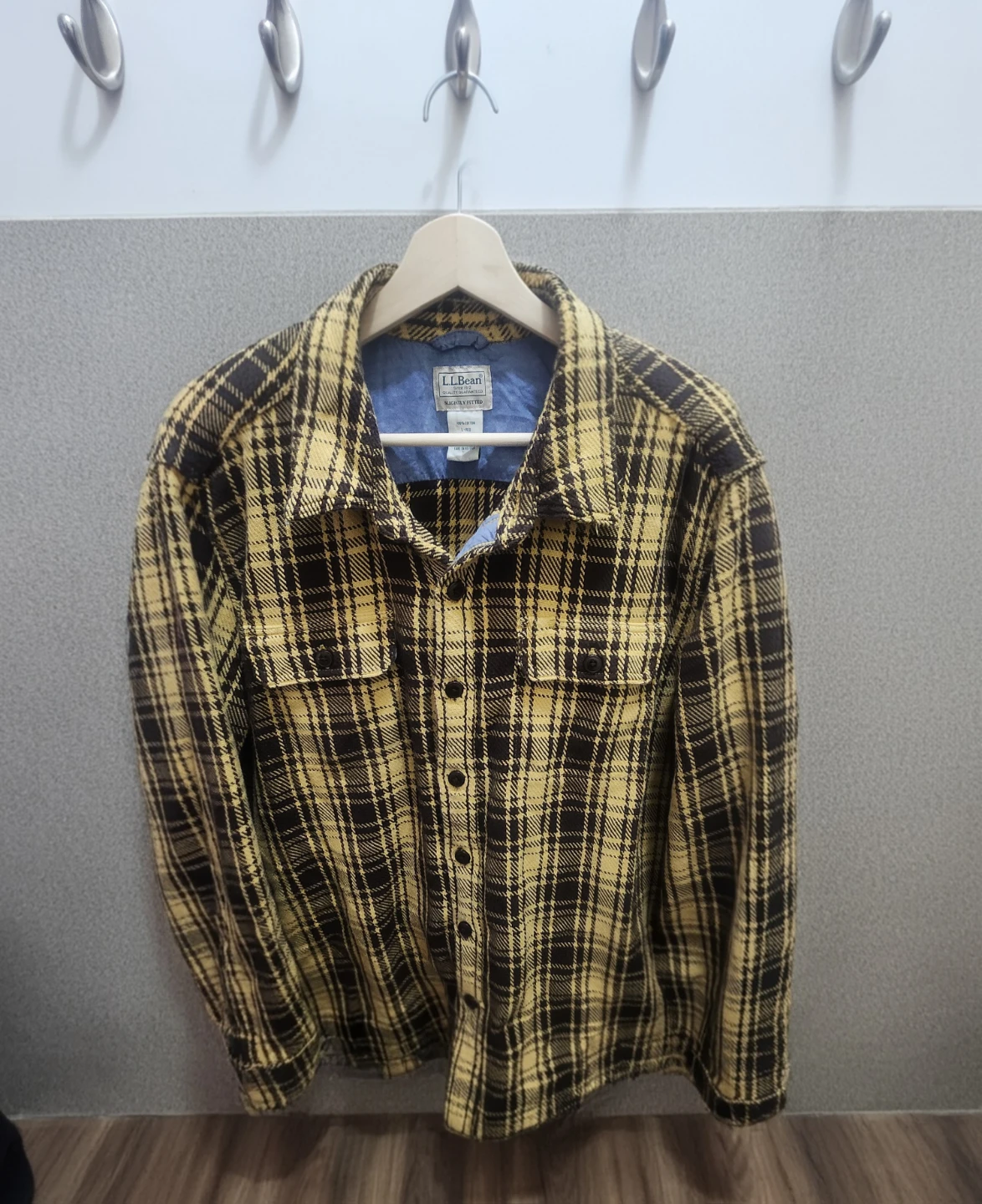 L.L. Bean 1912 Field Flannel Shirt Men’s Large Slightly Fitted - photo 2