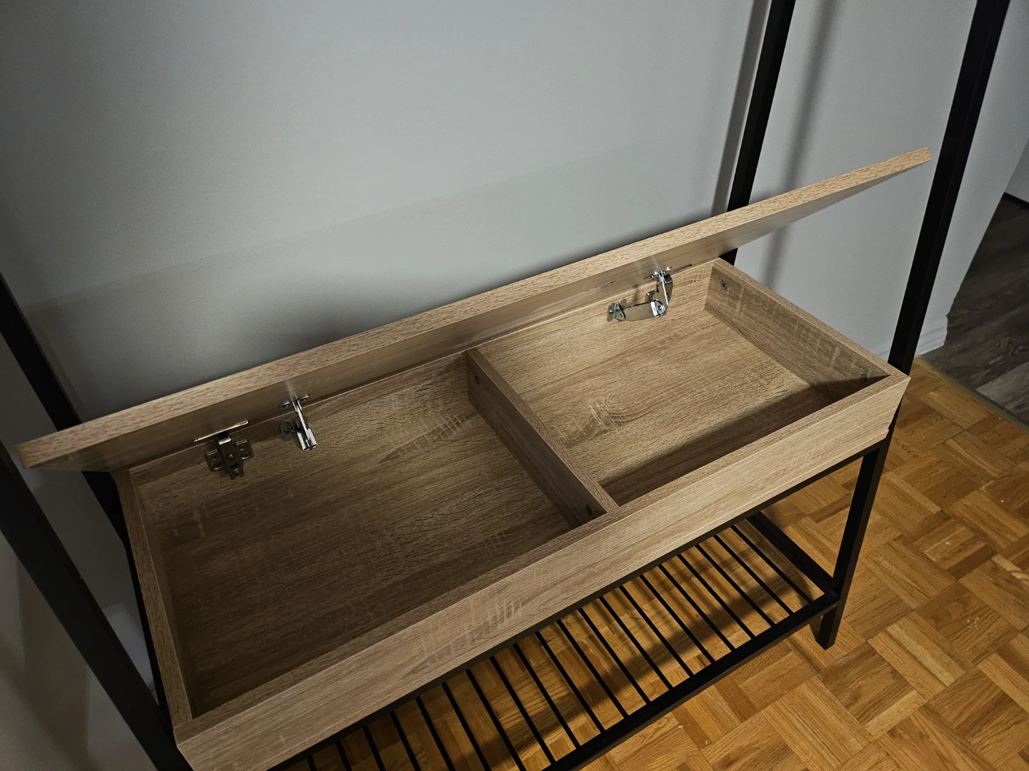 Hall Tree with Storage Bench and Hooks - photo 2