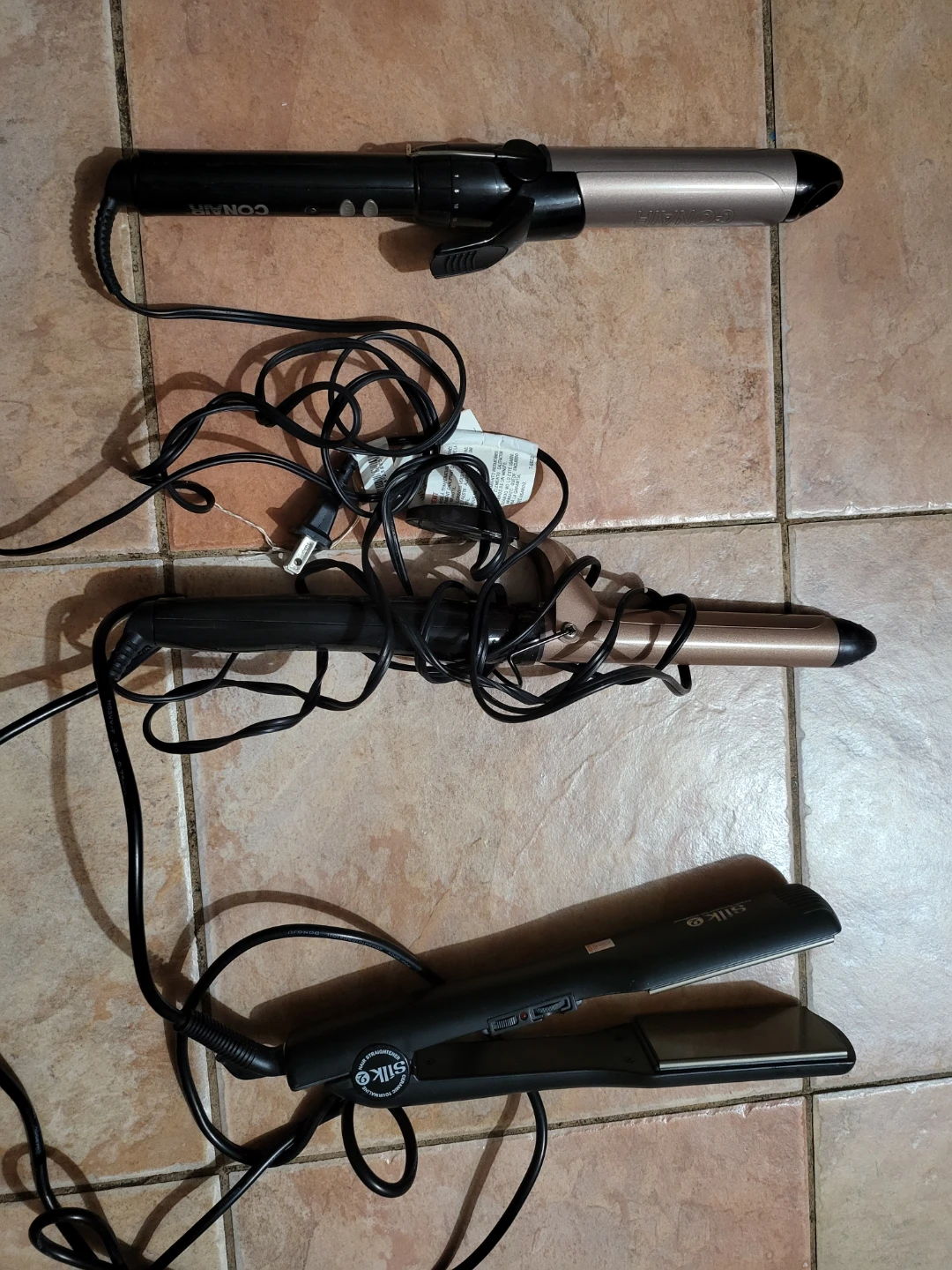 3 hair irons- works great and retains heat.